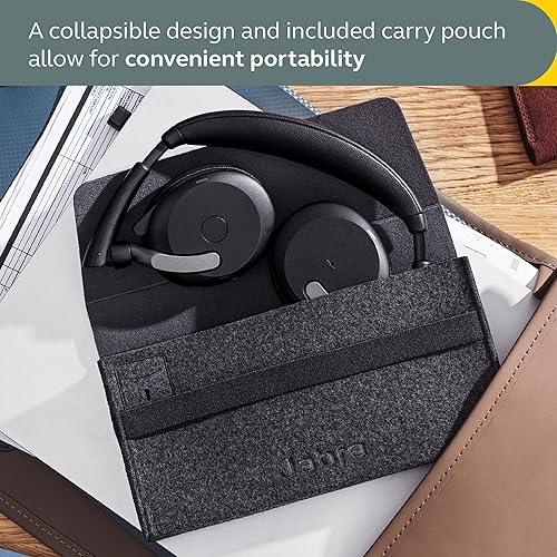 Miniatura 5 de Jabra Evolve2 65 Flex - Auriculares estéreo inalámbricos, Bluetooth, tecnología ClearVoice con cancelación de ruido y ANC híbrido, certificados para