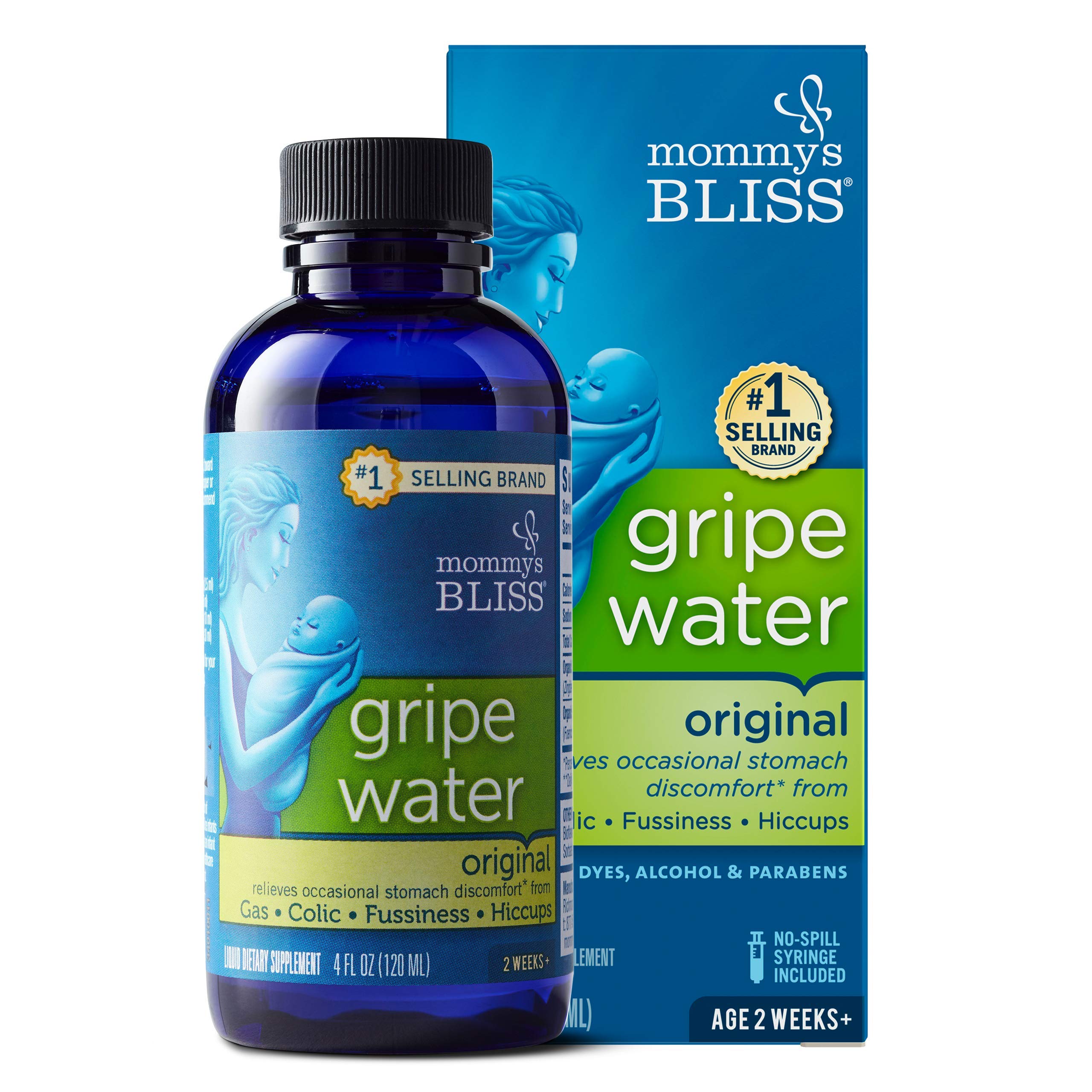 Mommy's Bliss Gripe Water, Liquid, 4-ounce bottle