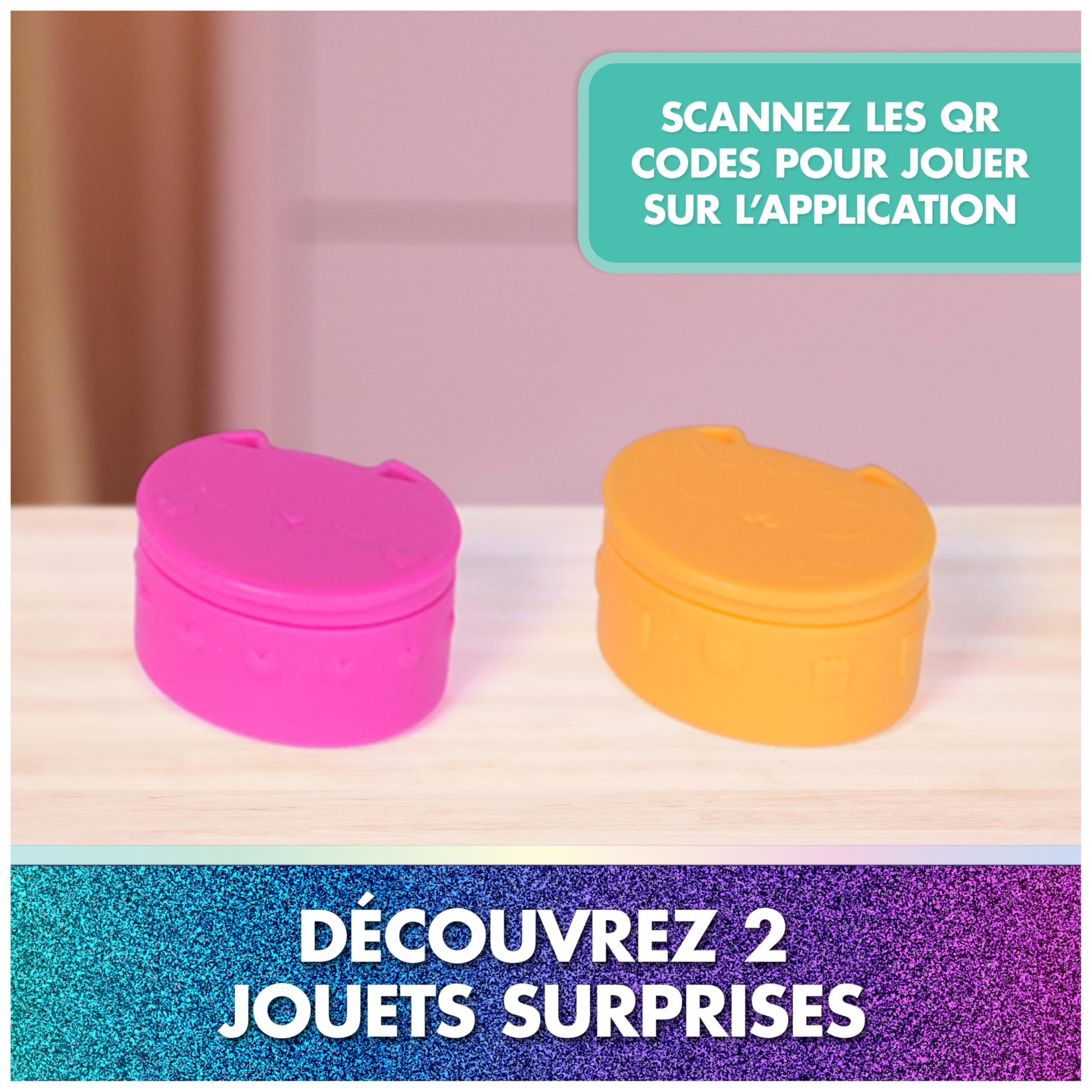 Gabby et la Maison Magique Le Film - Gabby Dollhouse - Maison De Poupée 60 Cm De Haut avec 1 Figurine Et 15 Accessoires - Yeux Lenticulaires - Dessin Animé Jouet - Jouet Enfant 3 Ans Et +