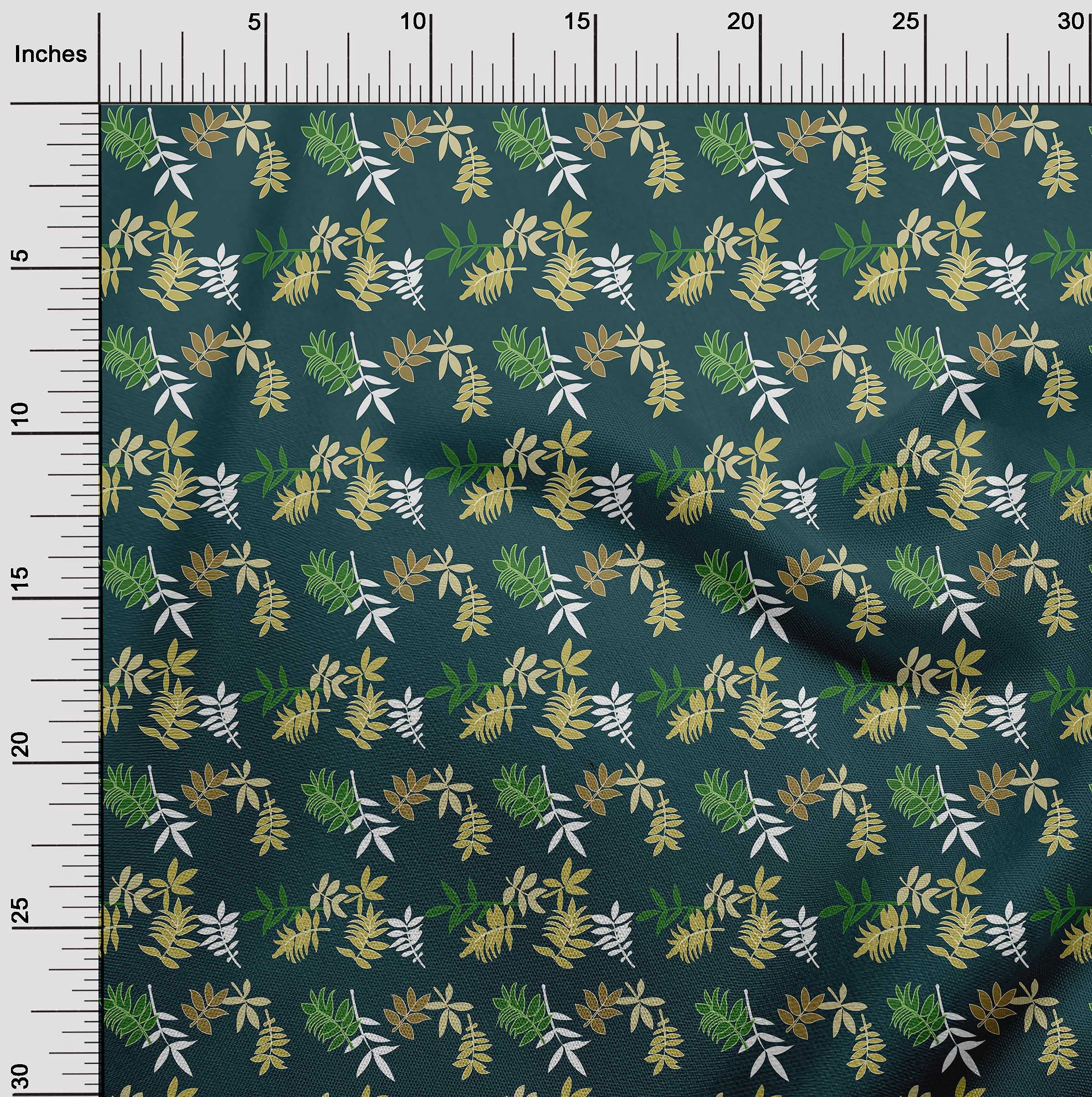 oneOone Chiffon Di Viscosa Verde Oliva Tessuto Floreale Punteggiato Cucire Il Tessuto Materiale Di Stampa Al Metro 42 Pollice largo