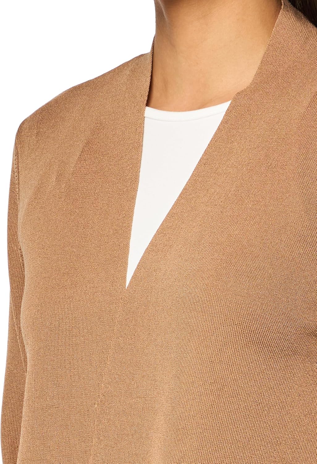 Anne Klein Womens Long Sleeve Cardigan with Side Slits - Image 3