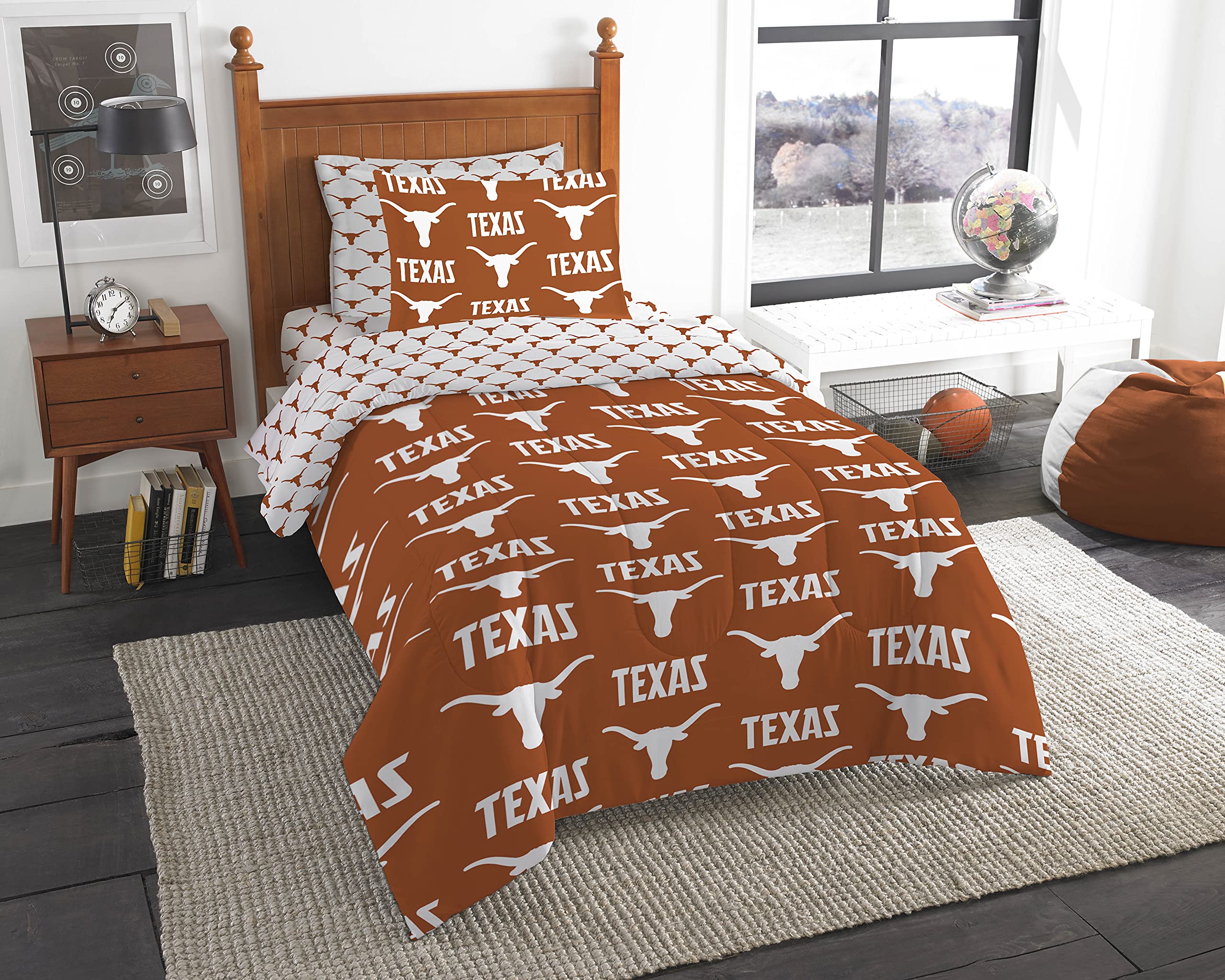 Northwest The Company NCAA Rotary Bed in Bag Set, Shell and Sheets, Comforter Fill: 100% Polyester Fiber, Vikings-c1, Tw
