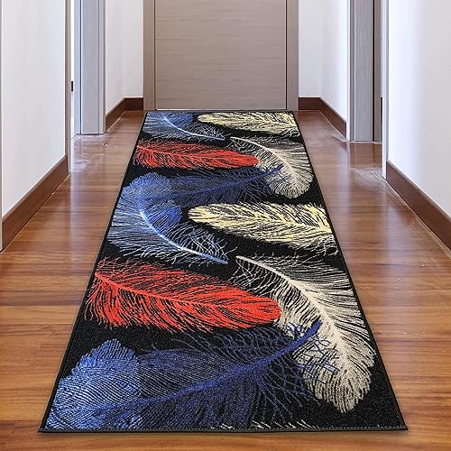 Miniatura 6 de Alfombra de pasillo hecha a medida de pelo bajo con respaldo de goma para cocina, vestíbulo, pasillo, entrada, elige tu longitud, tamaño de 31
