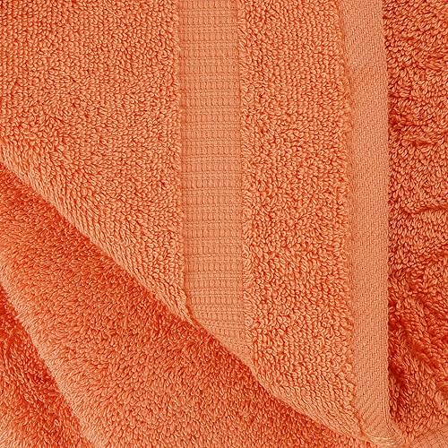 Miniatura 10 de Towel Bazaar Toallas turcas de algodón súper suaves y absorbentes (4 piezas, toallas de baño extra grandes de 30 x 60 pulgadas, color rosa)