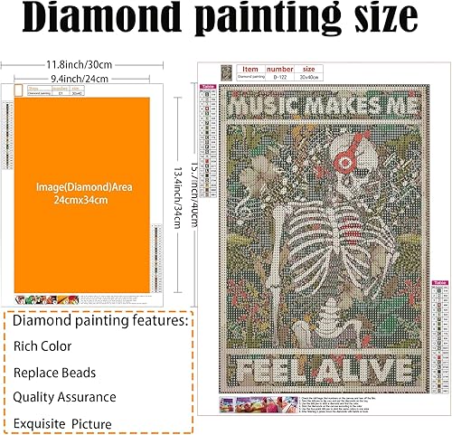 Miniatura 2 de Kit de arte para principiantes de pintura de diamantes para adultos, juego de arte de diamantes 5D con punta de diamante completo, kit de pintura de