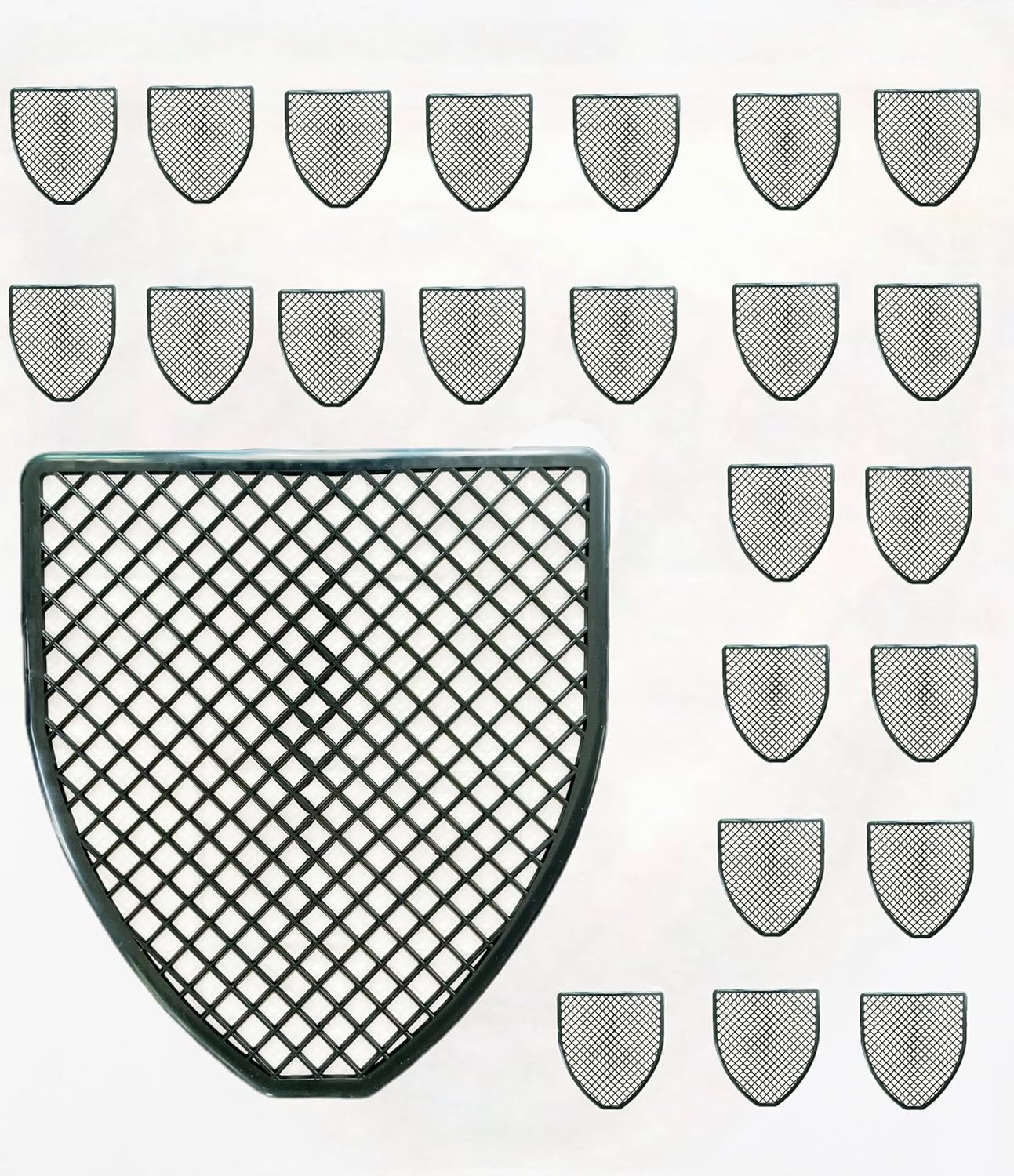 Urinal Mats (6,12,24 Pack) - Bathroom Urinal Mat for Floor - Black Commercial Splash Mats for Men's Restroom (24, Black)