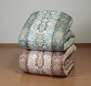 Amazon｜羽毛タッチ高級掛布団 ペイズリー柄ピンク系 シングル 6239110