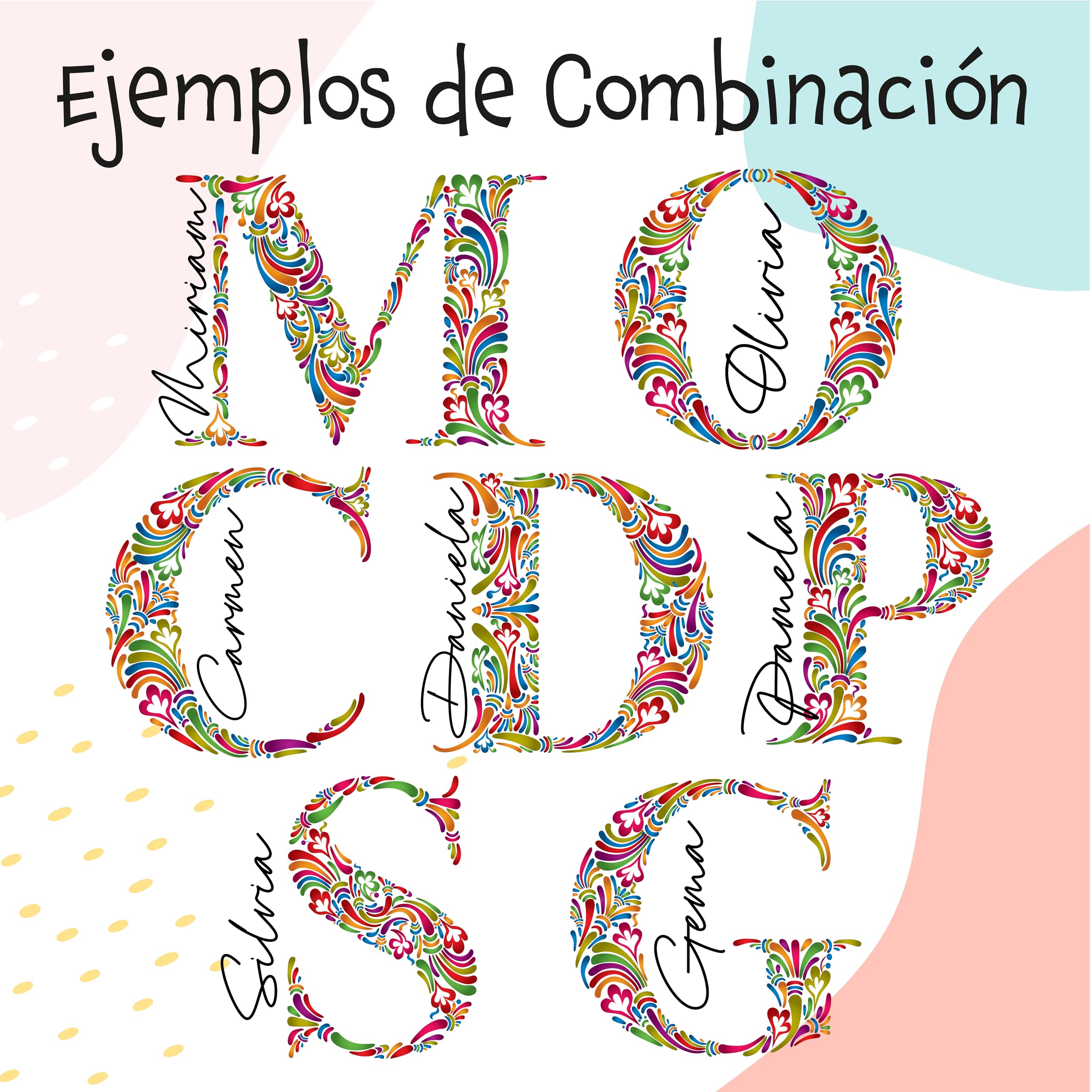 Set Regalo Personalizado Mujer – Tote Bag con Inicial y Nombre + Botella a Juego | Opción de Añadir Taza Personalizada con Mensaje y Color – Hecho a Mano en España
