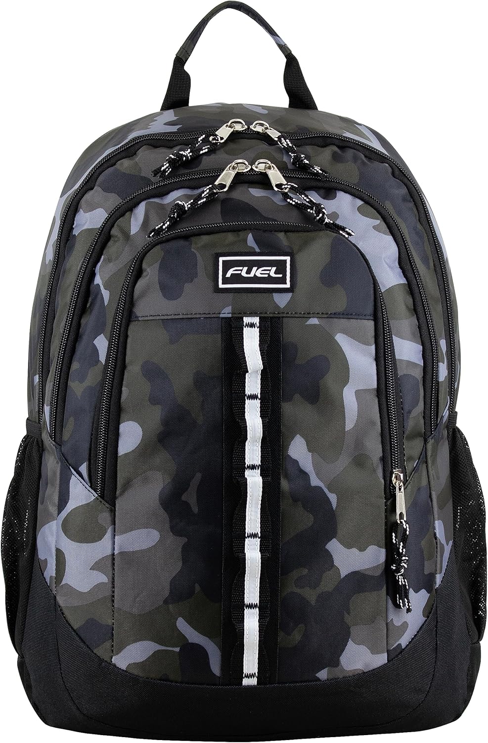 FUEL Travel Laptop Carry On Backpack Sport Shock Multi Large Compartments for College Bookbag, Hiking, Work, 18.5 x 13 x 7 Inches, Army Camo
