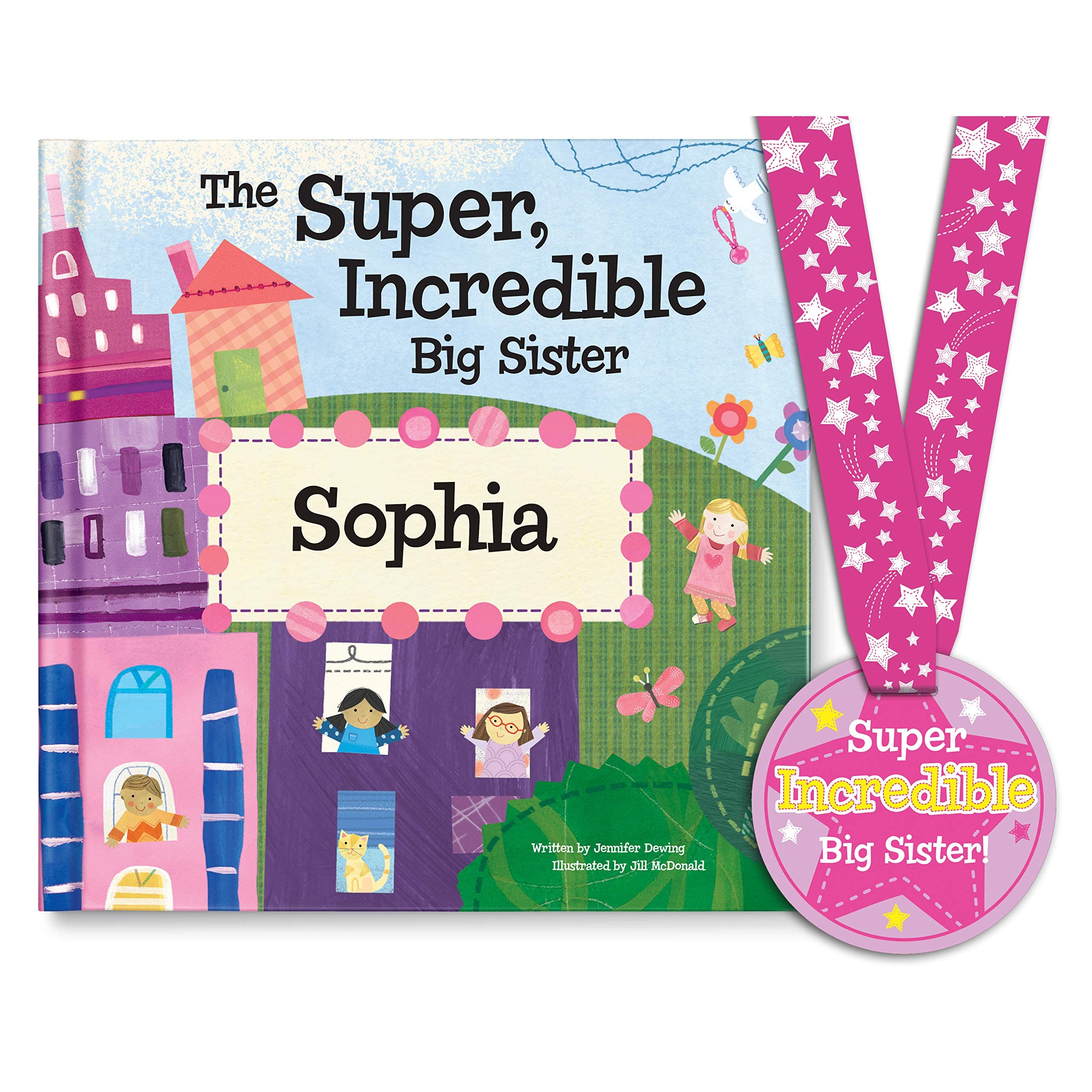 Super Incredible Big Sister (Twins) - Personalized Children's Book - I See Me! (Softcover)