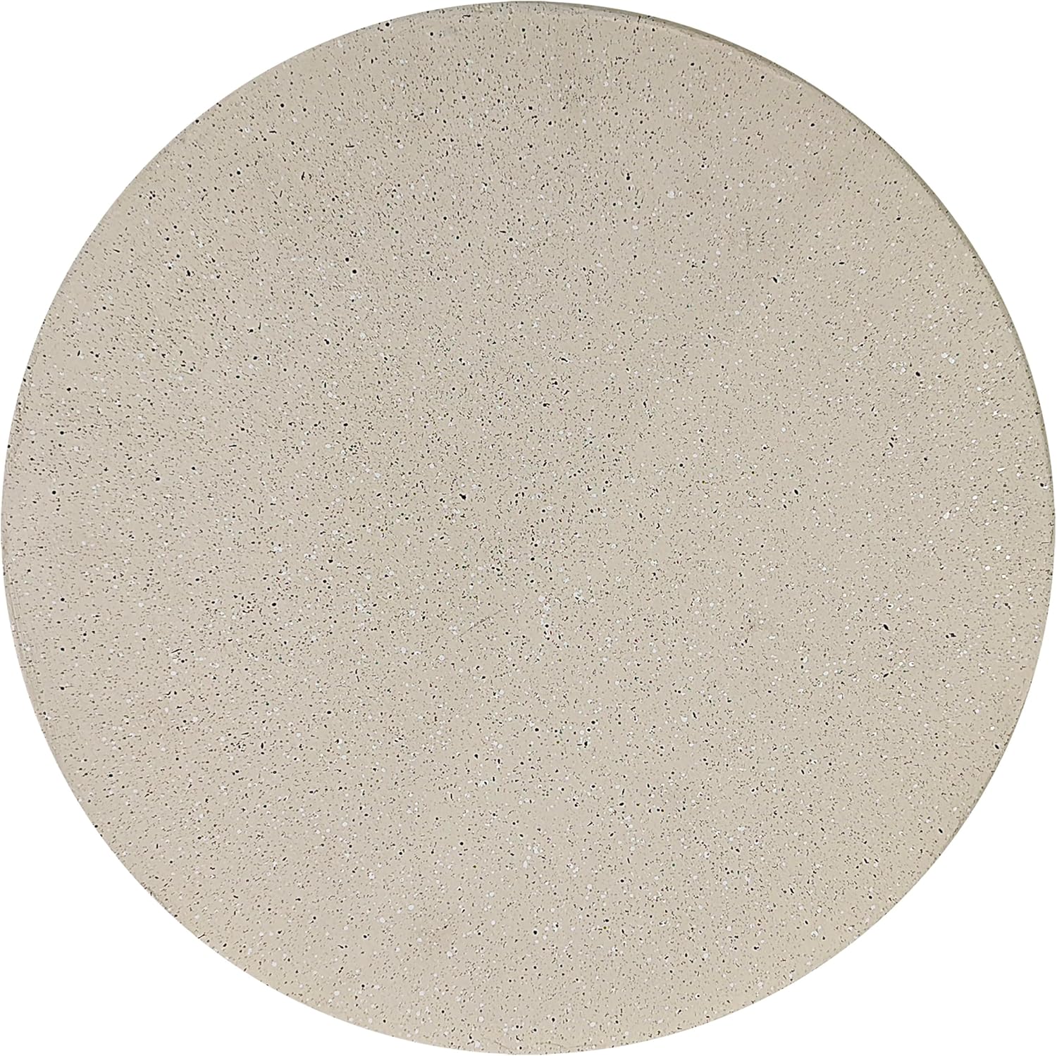 JONATHAN Y TBL1110B Boracay 19.75" Modern Minimalist Indoor/Outdoor Resin Drink Table, Pedestal, Contemporary, Mid-Century, Art Deco, Bohemian, Patio, Garden, Bathroom, Living Room, Cream Terrazzo