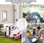 Shower Mirror Fogless for Shaving, (Medium 20 x 15 CM), Mirrors for Shaving and Bathroom, Unbreakable Camp Handheld Mirror for Wall Hanging, Makeup Shave Mirrors No Fog Anti Fog