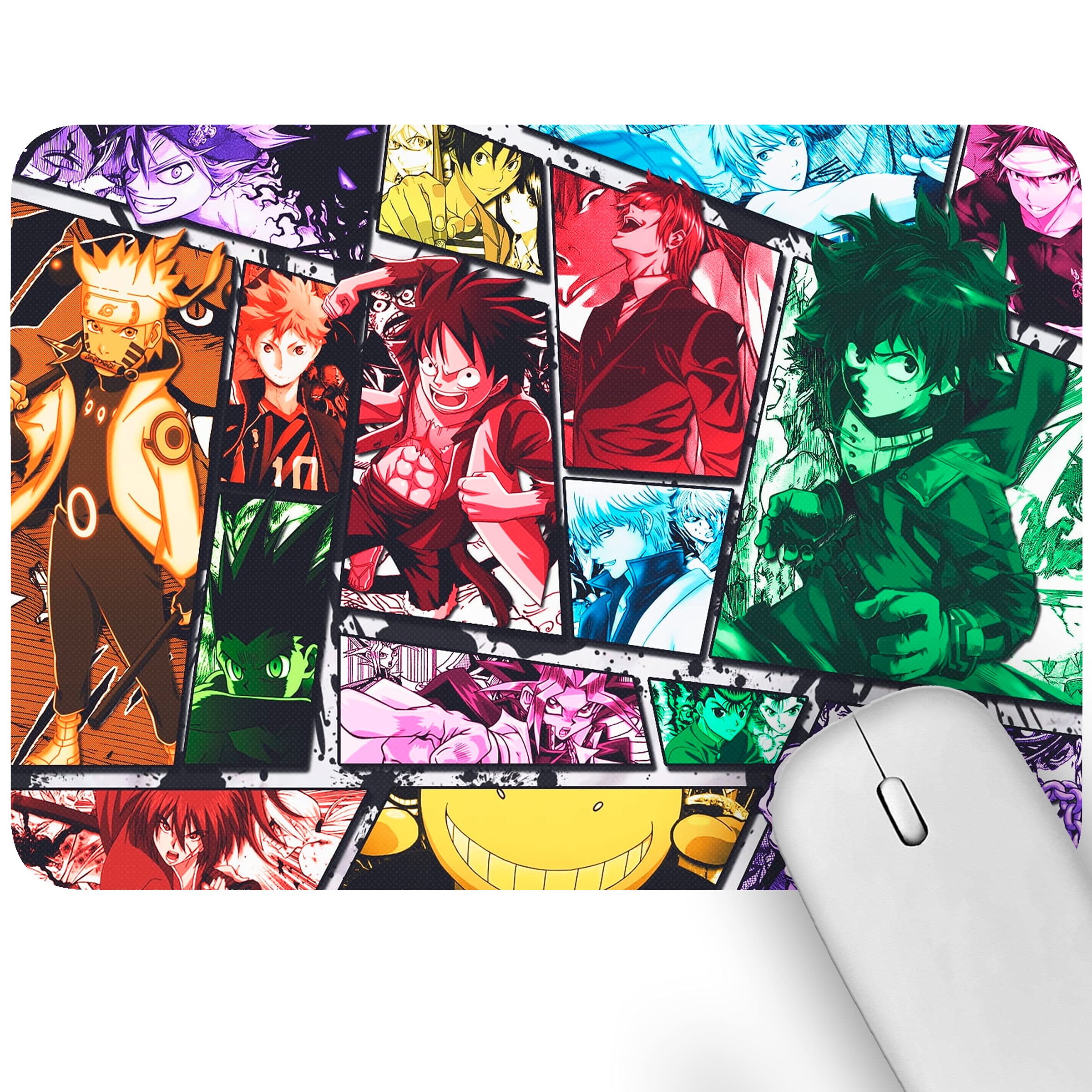 Artich Designer Gaming Mouse Pad for Office Laptop/Computer with Super Soft Non-Slip Rubber Base and Lycra Cloth Surface for Silky Touch Rectangle Mix (Anime Theme) (B097RQ41CQ) Amazon Price History, Amazon Price Tracker