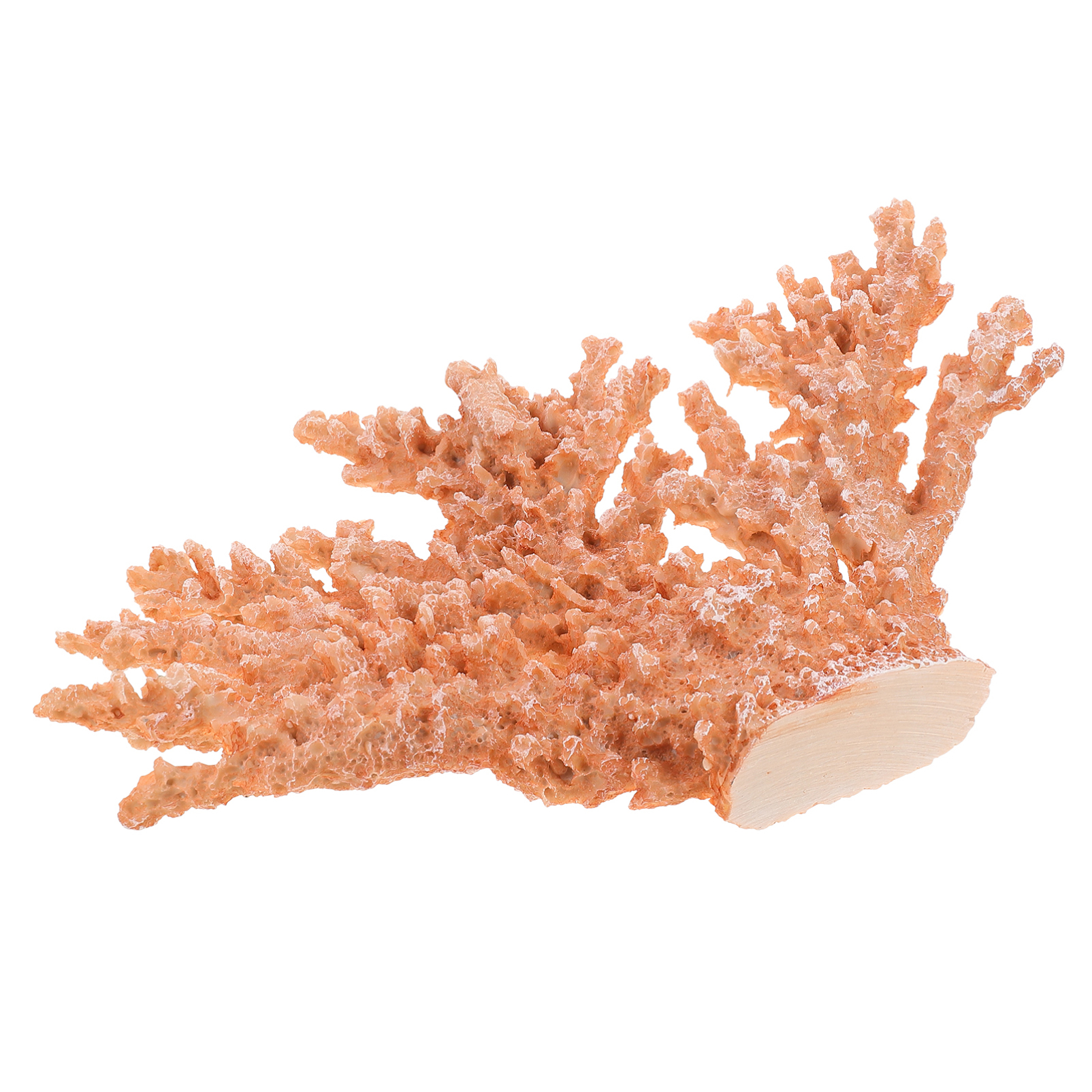 Escultura decorativa de coral de resina amarilla 13.4x9.4 pulgadas miniatura 7