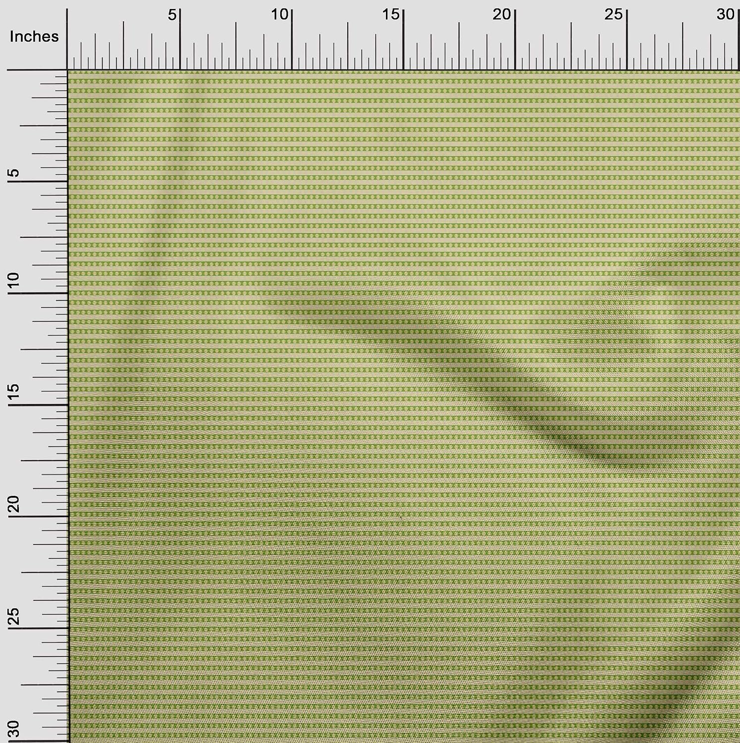 oneOone Viscose Chiffon Green Fabric Polka Dress Material Fabric Print Fabric By The Yard 42 Inch Wide