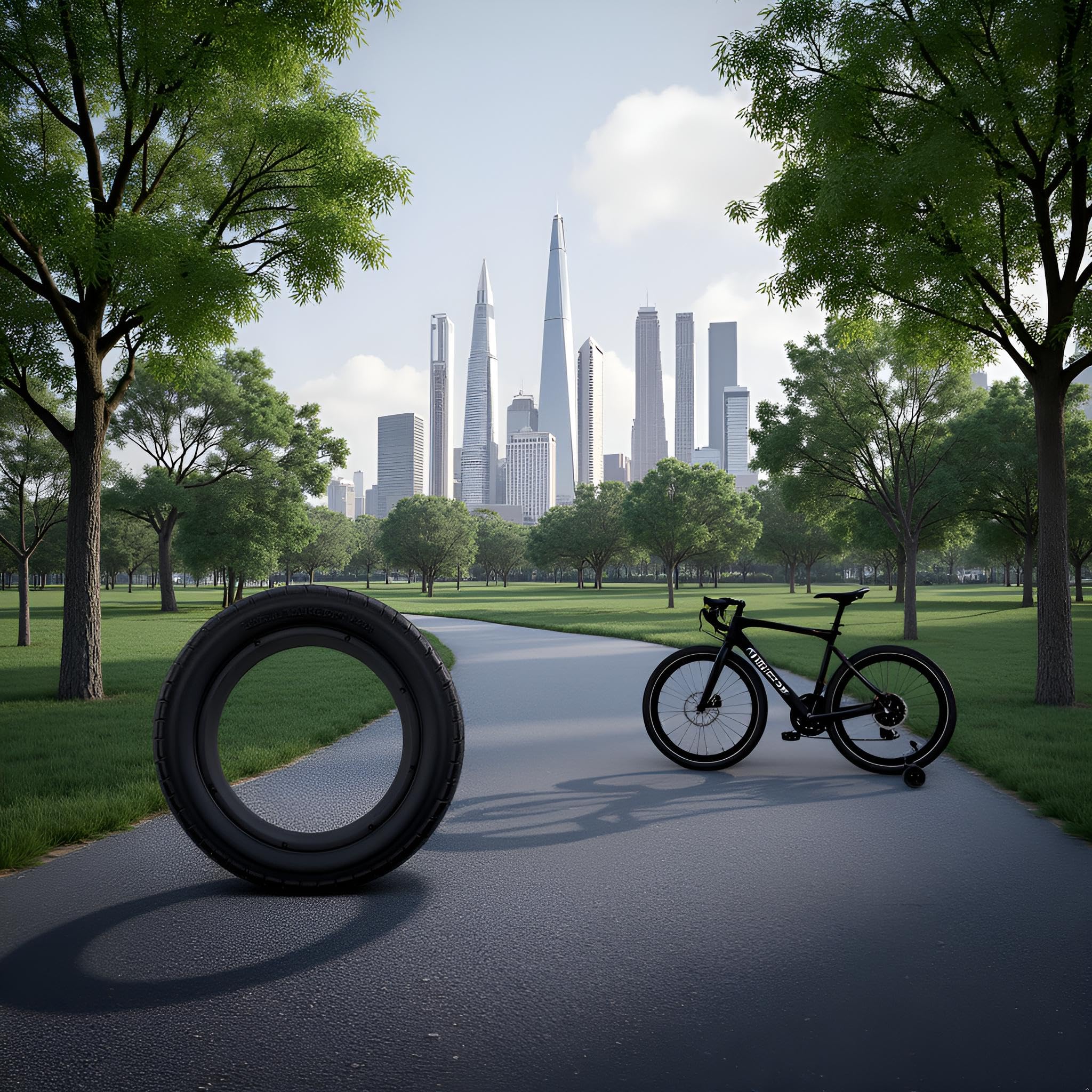 12 cali 12 1/2 x 2 1/4 (62-203) Niepneumatyczne koło zapasowe z solidnej gumy kompatybilne z E-Bike 12,5 x 2,50 cala, czarne, odporne na przebicie