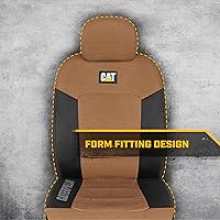 Vista 6 de Cat MeshFlex Fundas de asiento automotriz para automóviles, camiones y SUV (juego de 2) – Fundas de asiento de coche beige para asientos delanteros