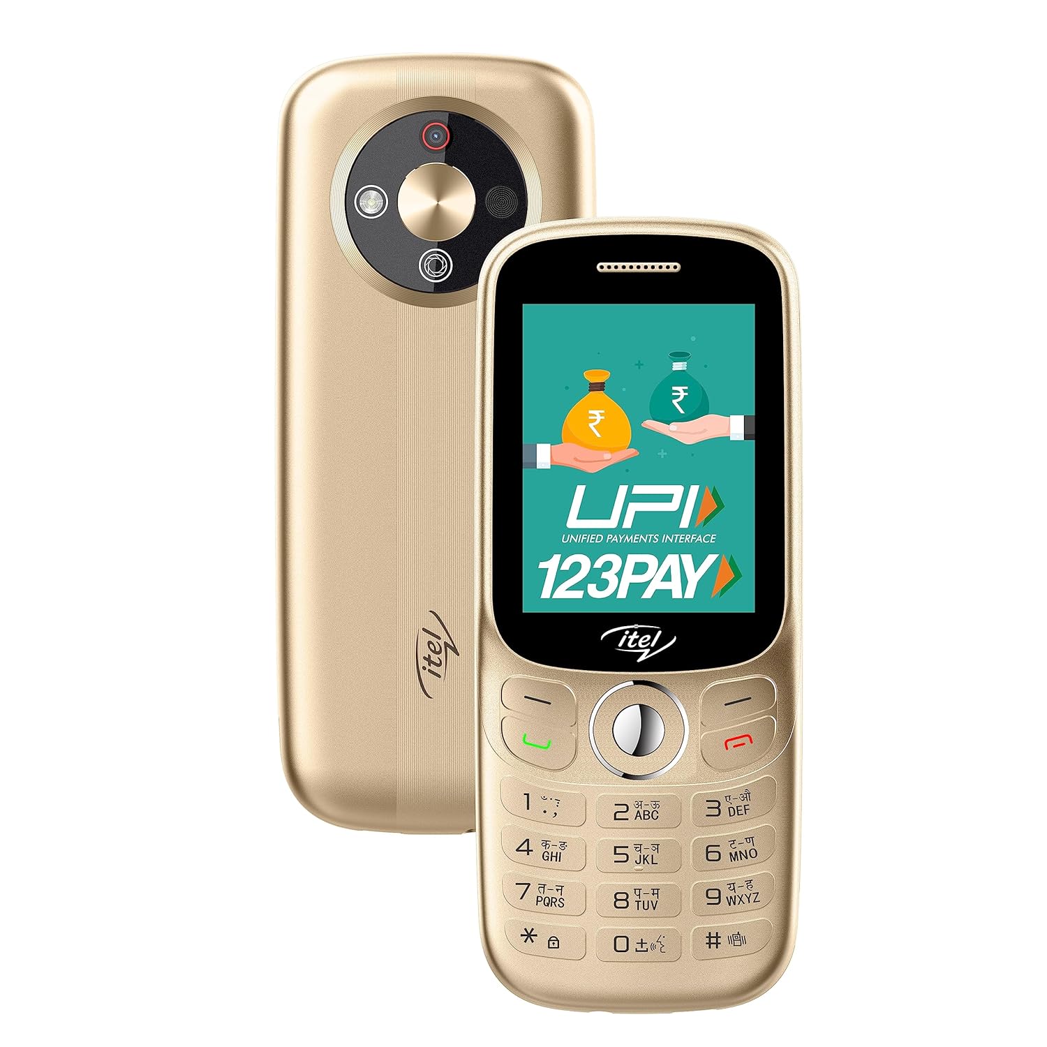 itel SG400 Keypad Mobile Phone with 9.8mm Ultra Slim Design 2.4 inch DisplayUPI PayCrystal