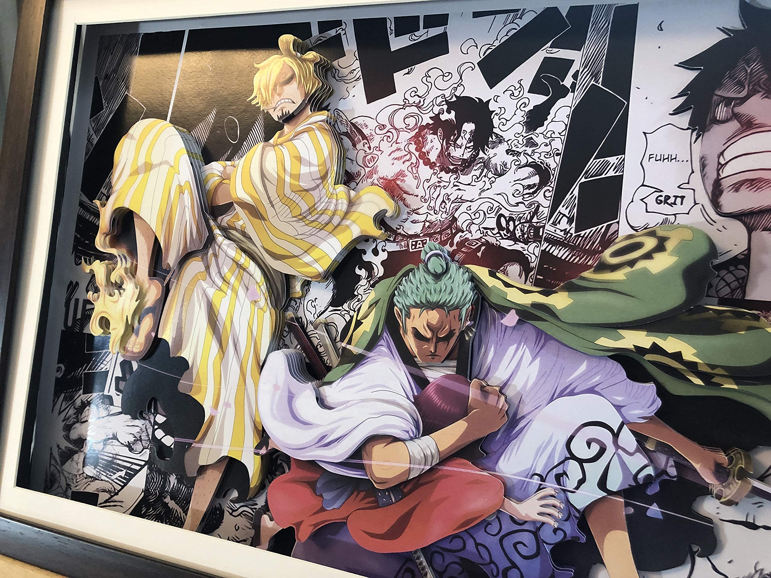 ONE PIECE 立体絵画　絵飾り 壁飾り ３D 立体MM Amazon | AooCare ONE PIECE ワンピース 画 周辺 グッズ 立体絵