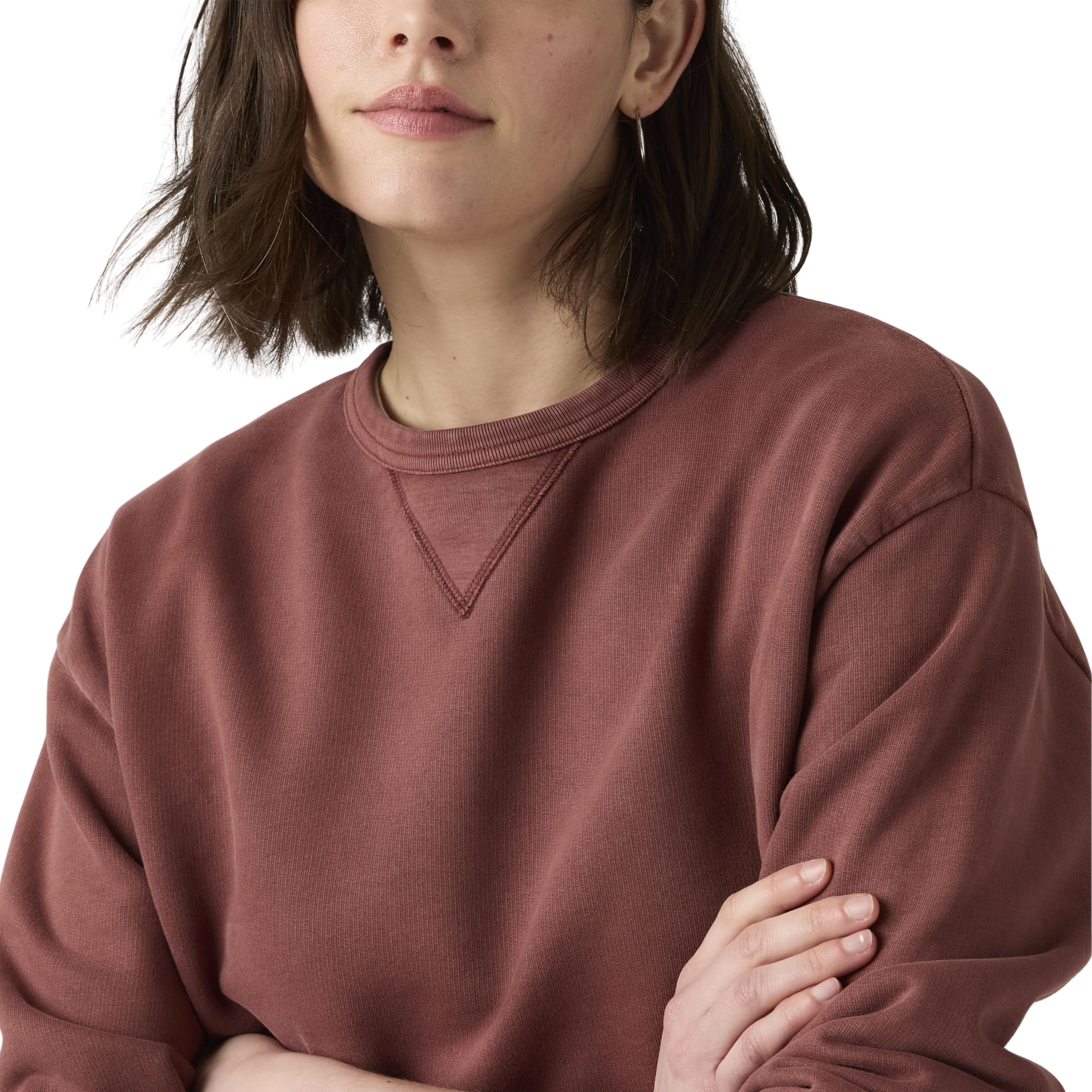 Levi's Donna Felpa Heritage Crewneck in Cotone, Standard Fit