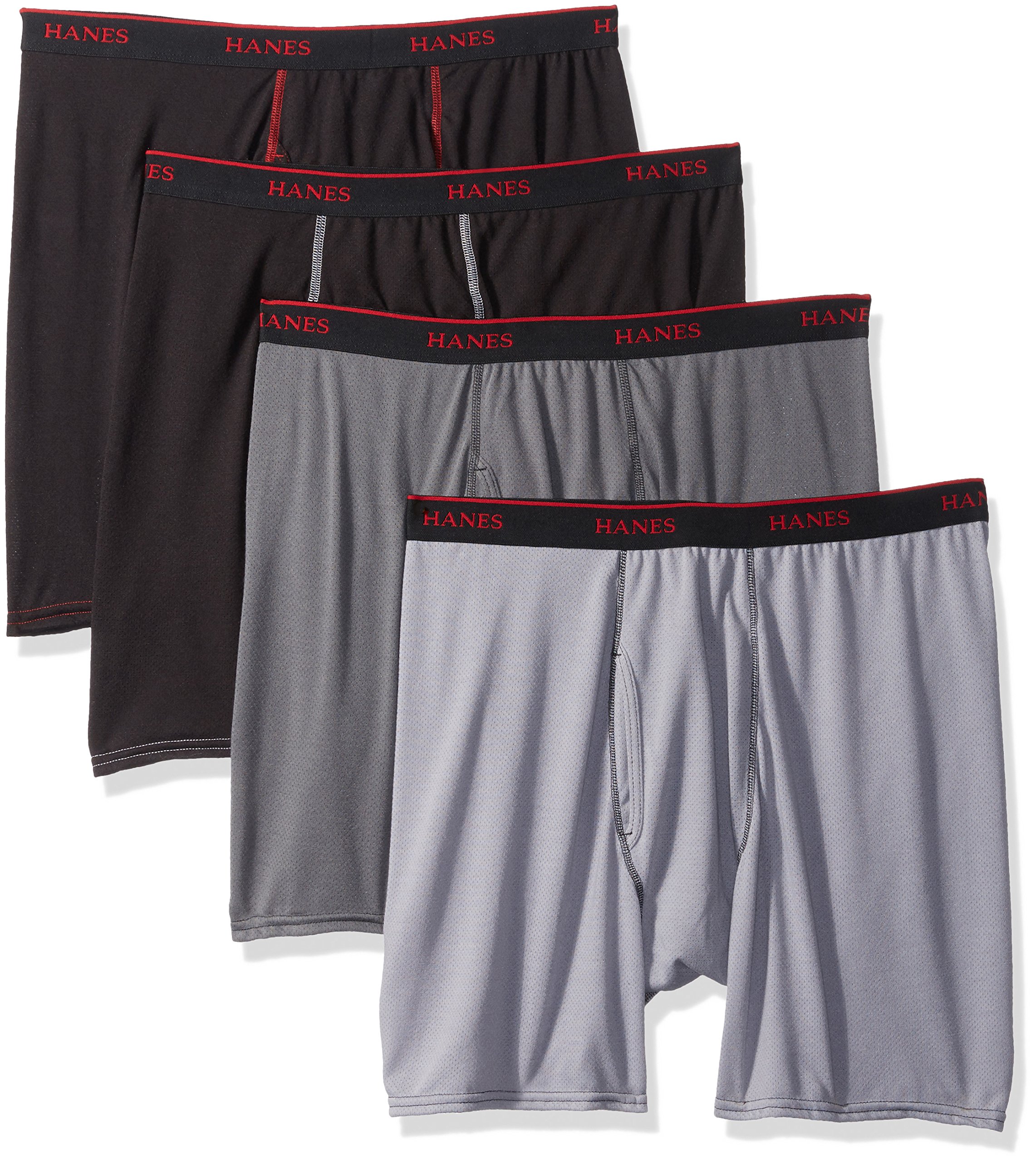 Hanes Men's P4 Ultimate Breathable Boxer Brief-B/G
