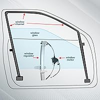 Vista 7 de Elevalunas eléctrico trasero izquierdo con motor para 1992-2011 para Ford Crown Victoria 1992-2011 para Mercury Grand Marquis 2003-2004 para Mercury