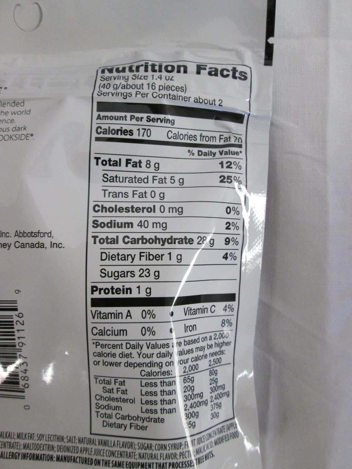 Brookside Dark Chocolate Pomegranate and Fruit Flavors Candy, 3-Ounce Bag (Pack of 10)