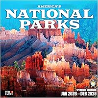 Red Ember America's National Parks 2026 Wall Calendar - Stunning Photos, 12x24 Open, Thick Glossy Paper, Extra Writing Space, Ideal Nature Gift