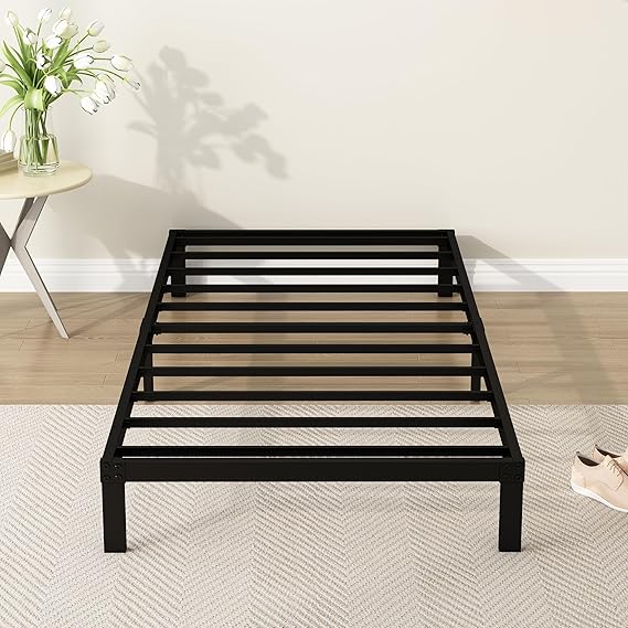 DiaOutro 9 Inch Narrow Twin Bed Frames Heavy Duty Low Profile Metal