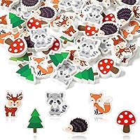 Vista 7 de Yopyame 60 piezas de borrador de hojas de otoño para niños, surtido de hojas de arce, borrador de lápiz de hoja de arce, lindo borrador