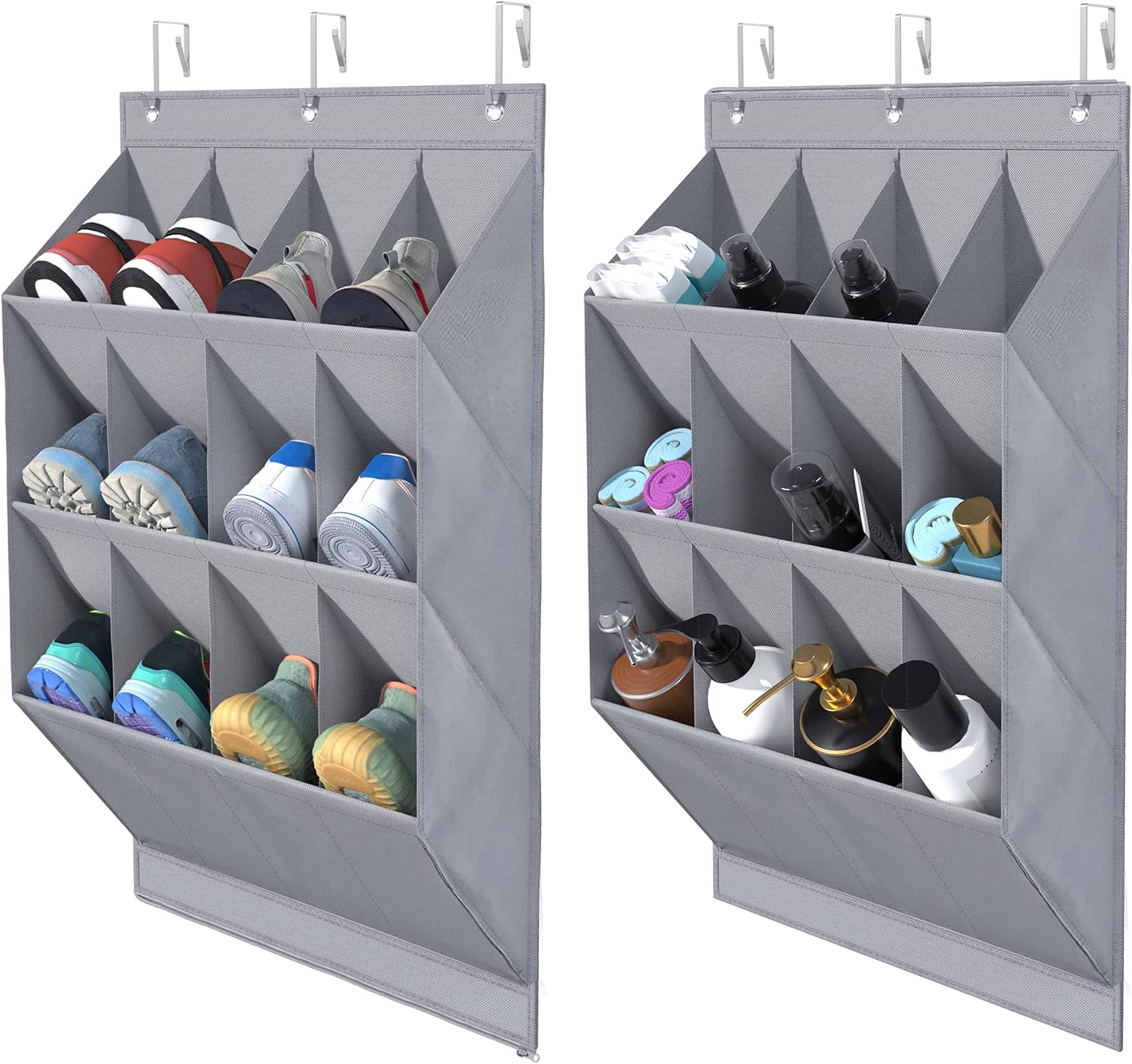 coastal rose Over the Door Shoe Organizer, Hanging Shoe