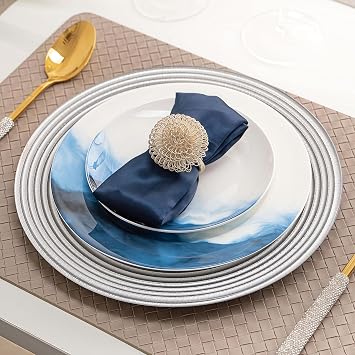 Fine Bone China Dinnerware Set, Porcelain&Ceramic Dinnerware Sets,Bone Stoneware & Ceramic Cookware Tableware Set Includes Dinner Plates|Spoons|Pasta Bowls|Soup Pot|Chopsticks (40 PCS)