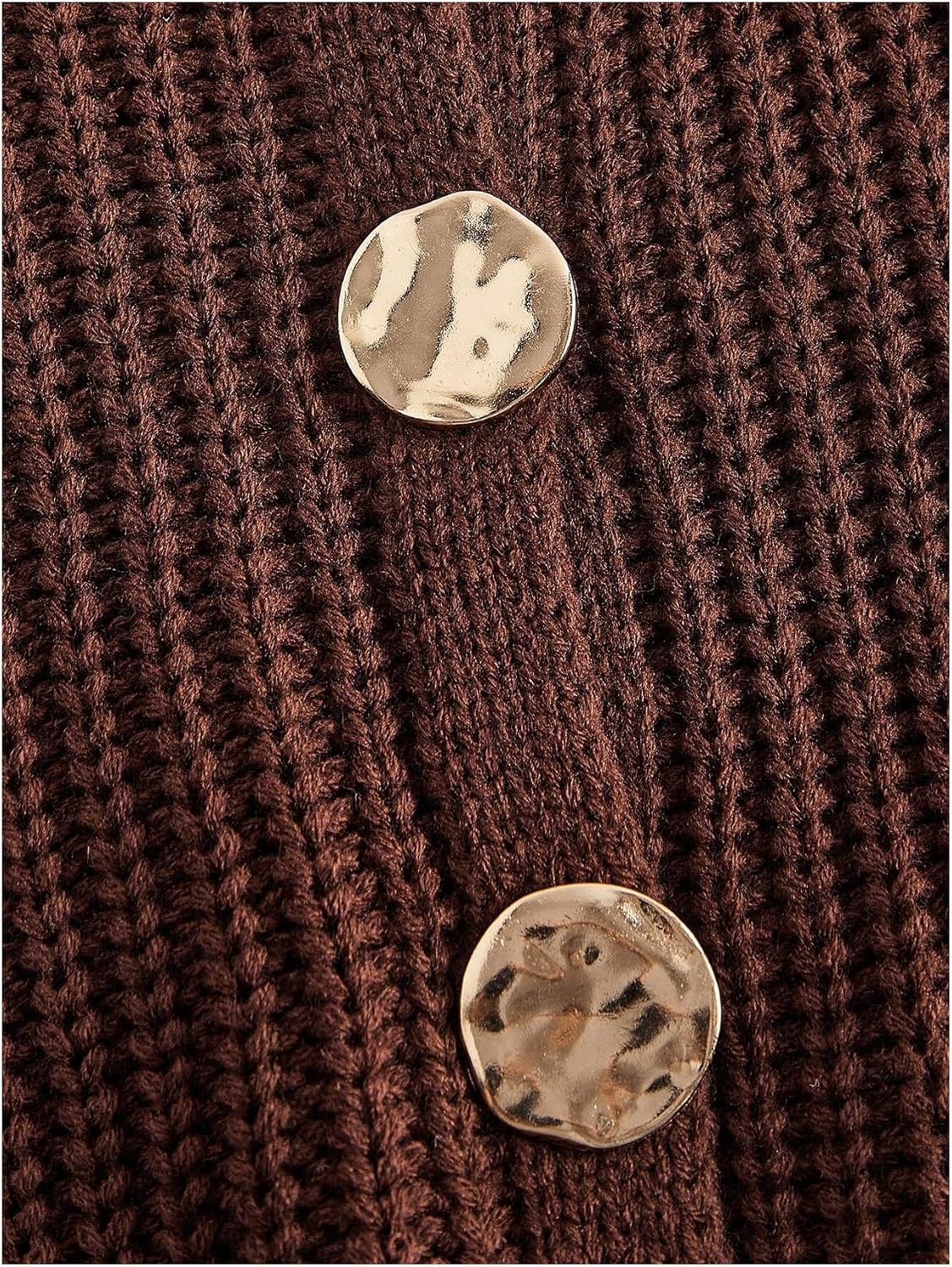 MakeMeChic Women's Business Casual Fall Button Down Cardigan Long Sleeve V Neck Sweater - Image 3