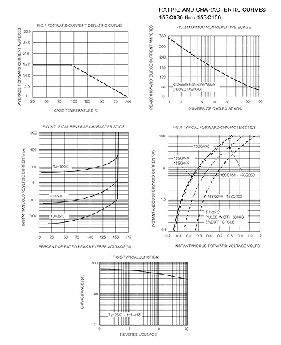 Miniatura 9 de 20 piezas de diodos rectificadores de barrera Schottky 10SQ100 100V R-6 axial 10 amperios 100 voltios