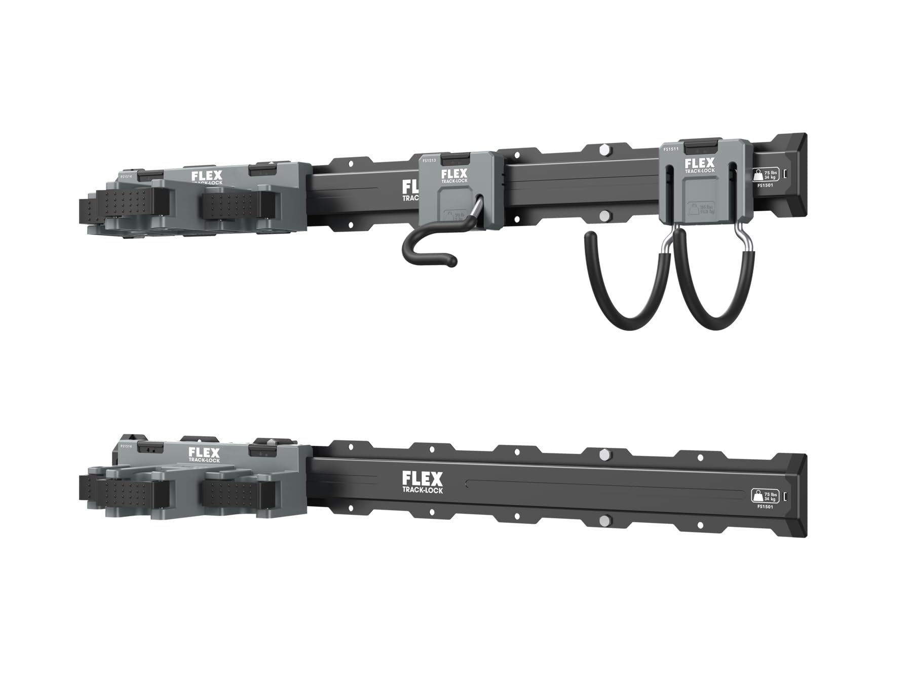 Amazon.co.jp: FLEX TRACK-LOCK 6個 造園ツール 壁収納セット