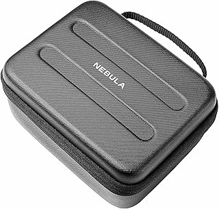 NEBULA Capsule Official Travel Case, Customized for Nebula Capsule Pocket Projector, with PU Leather, Soft EVA Material, and Splash-Resistance Premium Protection Projector Carry Case