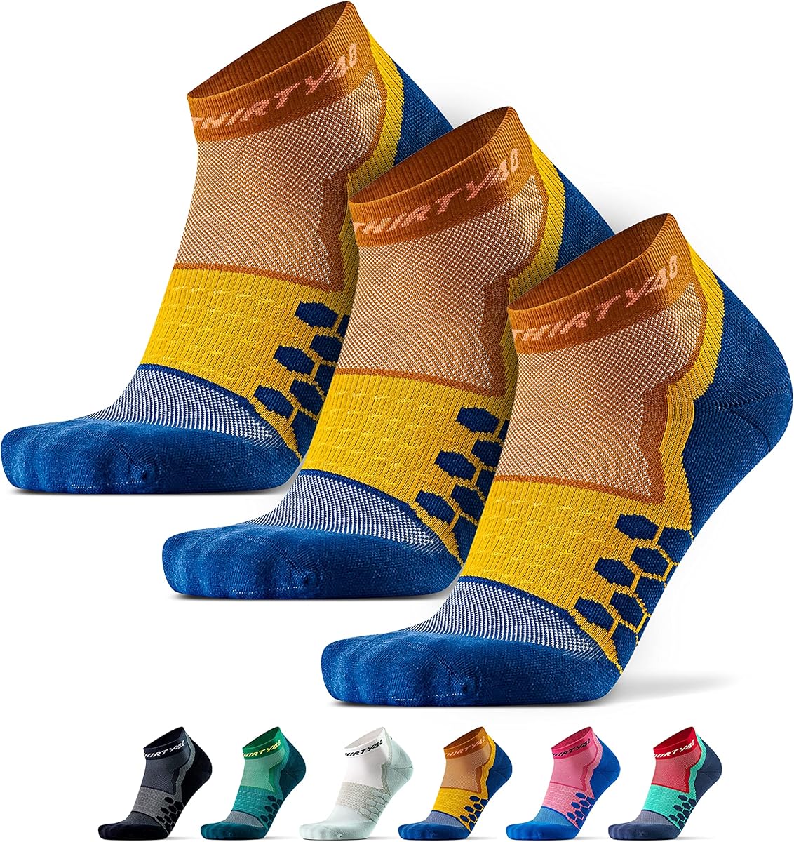 Performance Compression Low Cut Running Socks for Men and Women | More Compression Where Needed