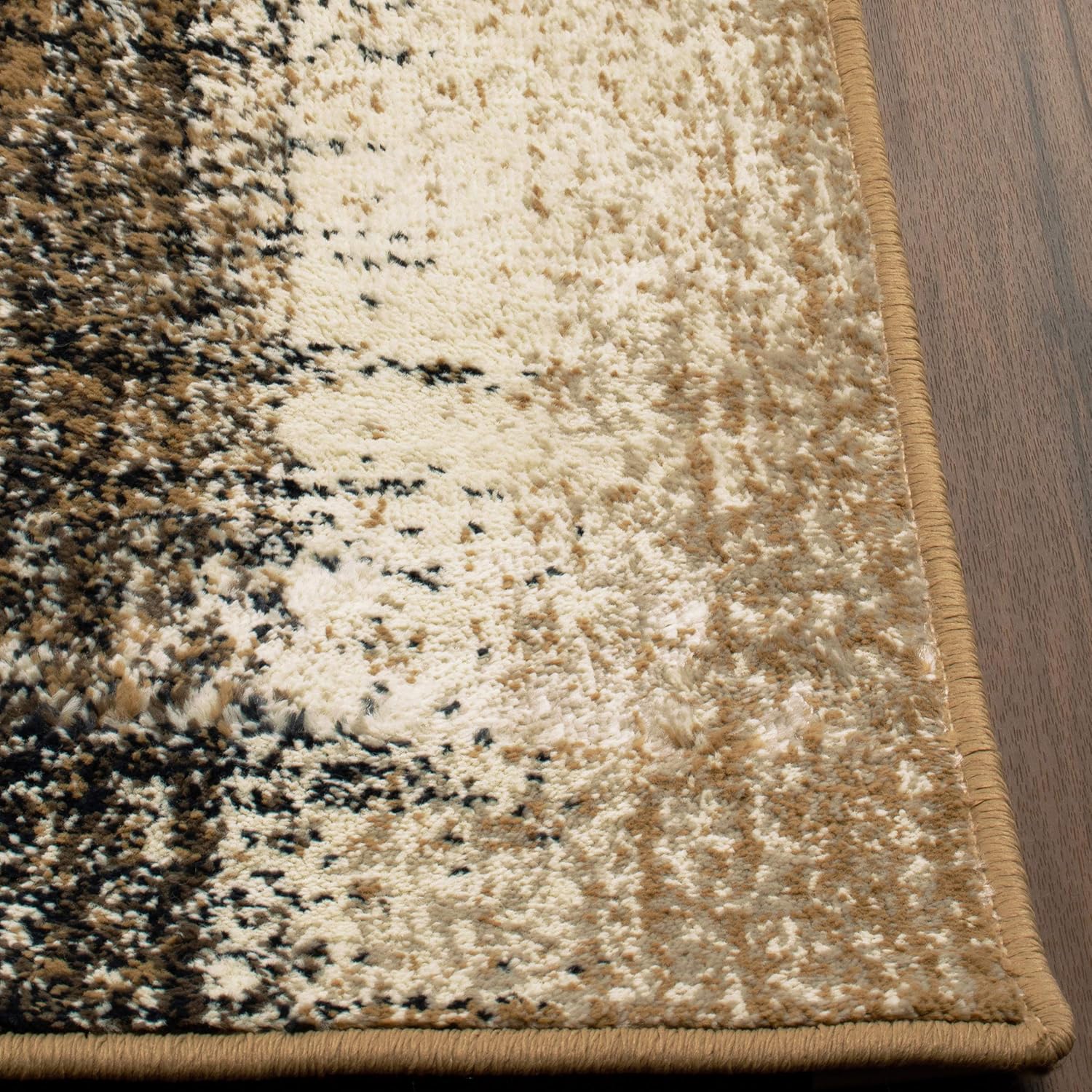 Superior Indoor Area Rug or Runner, Modern Geometric Abstract Floor Decor, Jute Backed Rugs for Bedroom, Entryway, Living/Dining Room, Kitchen, Office, Dorm, Nilaya Collection, 2' x 3', Beige Multi