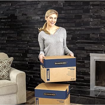 Bankers Box 10-Pack Small Prime HD Moving Boxes with Reinforced Handles