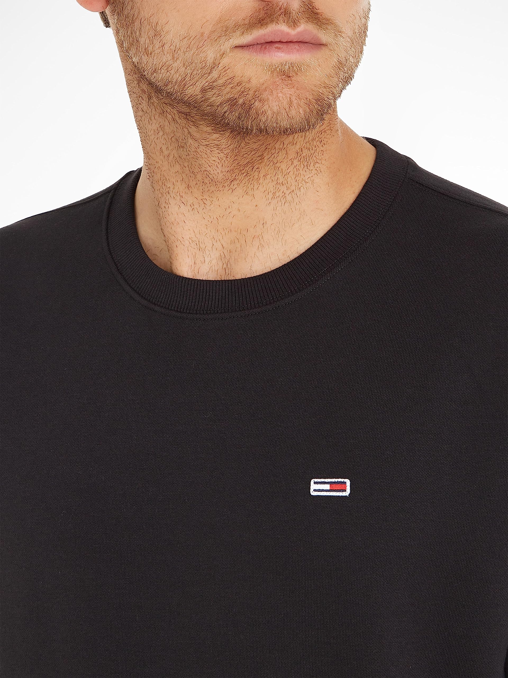 Tommy Jeans Felpa Uomo TJM Regular senza Cappuccio
