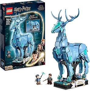 LEGO Harry Potter Expecto Patronum Set 2 in 1 con Figure Animali del Cervo e del Lupo, Accessorio per Decorazione Camera da Letto, Regali Magici per Adolescenti, Donne e Uomini 76414