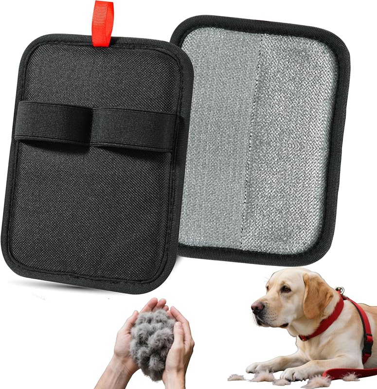 Removedor de pelo para mascotas, herramienta de aseo con electricidad estática, lavable a máquina para pelo de perro y gato, quitapelusas y pelos sin esfuerzo para sofá, alfombra, muebles y asiento de auto (1 unidad)