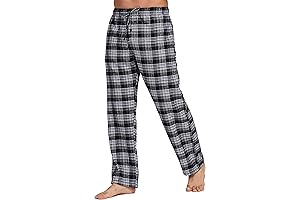 CYZ Men's 100% Cotton Super Soft Flannel Plaid Pajama Pants