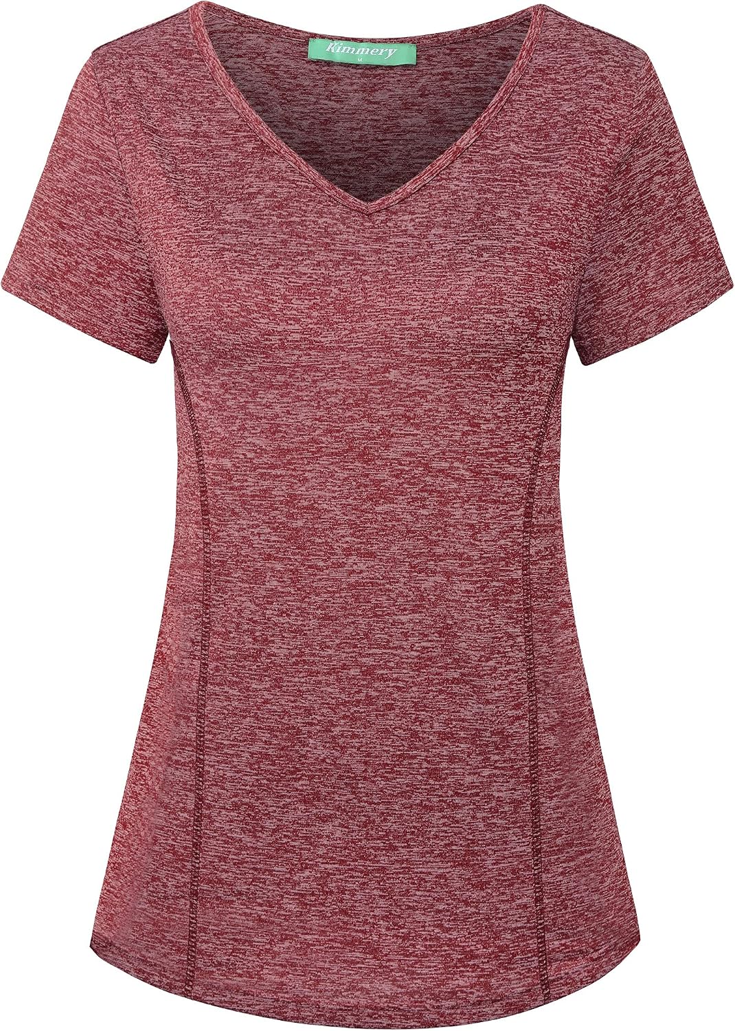 Kimmery V Neck T Shirts for Women Short Sleeve Workout Yoga Tops for Women