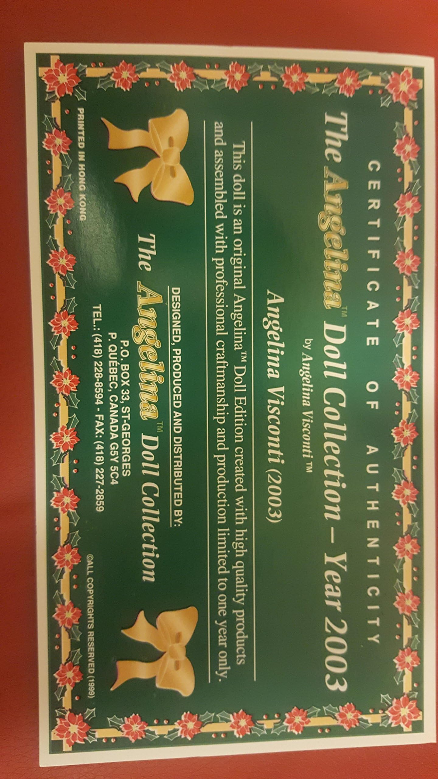 angelina collection porcelain dolls 2000