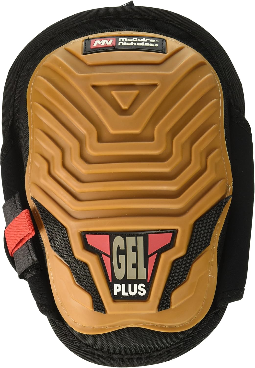 McGuire-Nicholas Knee Pads, Gel and Rubber Shell Knee Pads for Work, Black/Yellow, 22384
