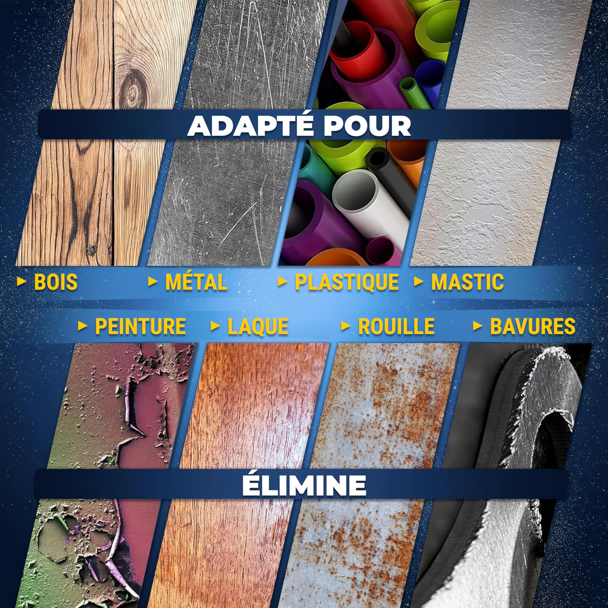 STEBRUAM Lot 30 Feuilles Abrasives 93 X 230 Mm – Grains 60/80/120/180/320/400 – Pour Ponceuse Orbitale, Bois, Métal & Peinture