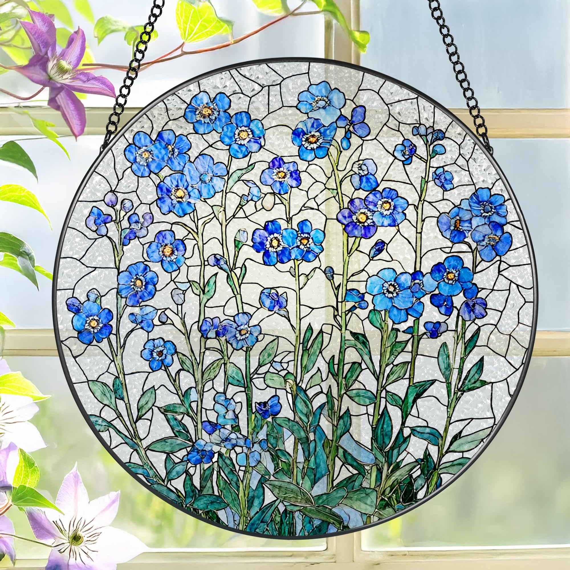 Stained Glass Suncatcher LAOWEIKI