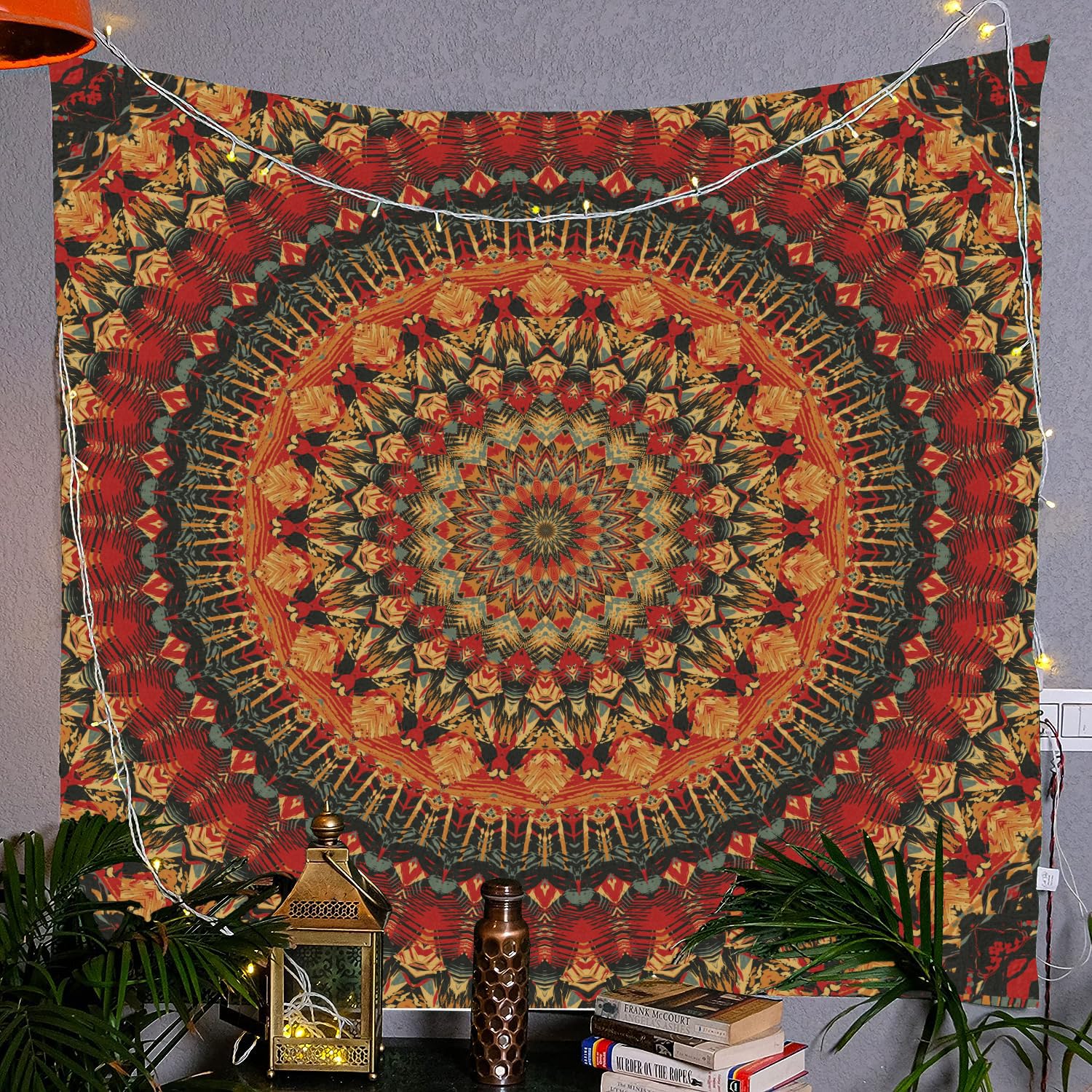 FENDROM Popular Handicrafts Indian hippie Bohemian Psychedelic Peacock Mandala Wall hanging College Dorm Beach Throws Table Cloth Bedding Tapestry