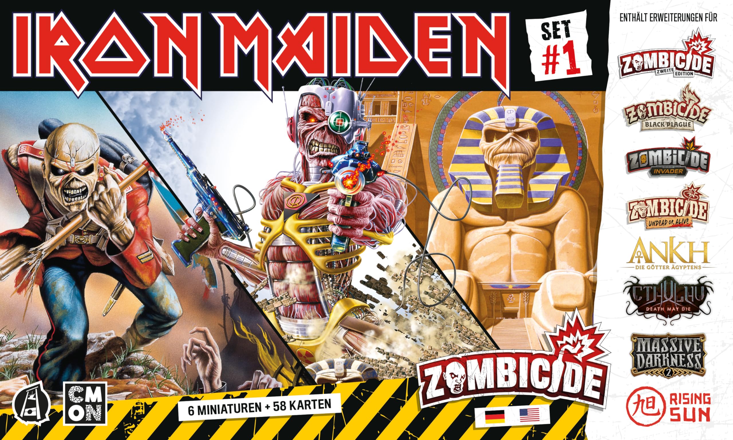 Asmodee gmbH Zombicide: Iron Maiden Charackter Pack 1